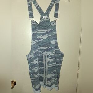 -Camo Overall Shorts-